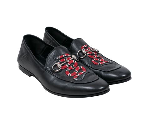 brixton gucci the real real|Gucci Brixton Snake Loafers .